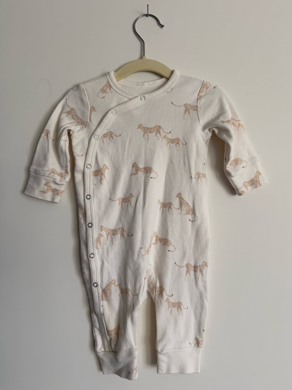 Leopard Print Cotton Onesie by Pehr, 3-6m